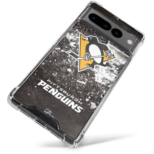 NHL Pittsburgh Penguins Frozen Google Pixel 7 Pro Clear Case